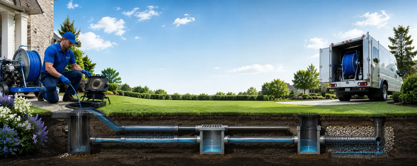 Outdoor drain cleaning information for Patoka, IL